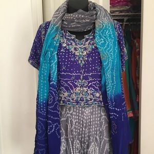 Choli with skirt and Dupatta from India